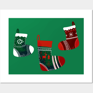 Christmas stockings Posters and Art